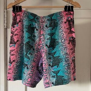 Vintage 90s Pink and Blue Graphic Shorts